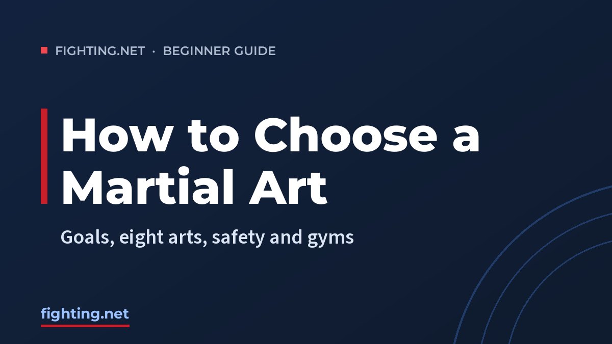 Title card: How to choose a martial art, a guide for adults and parents