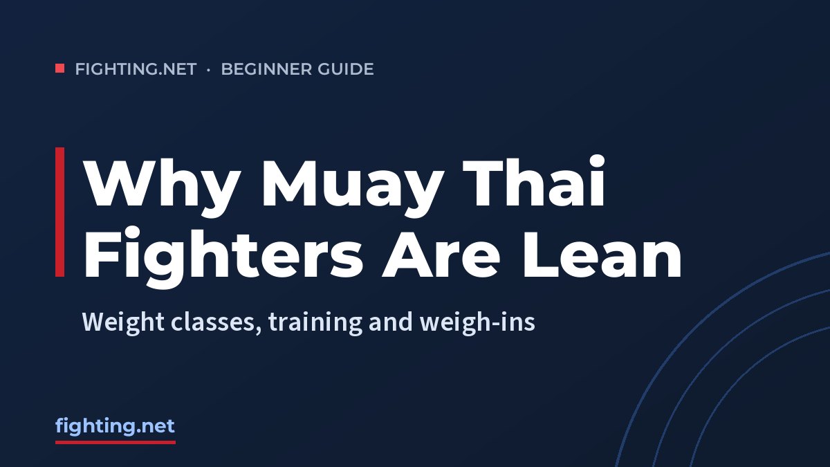 Title card: Why are Muay Thai fighters so lean? The real reasons